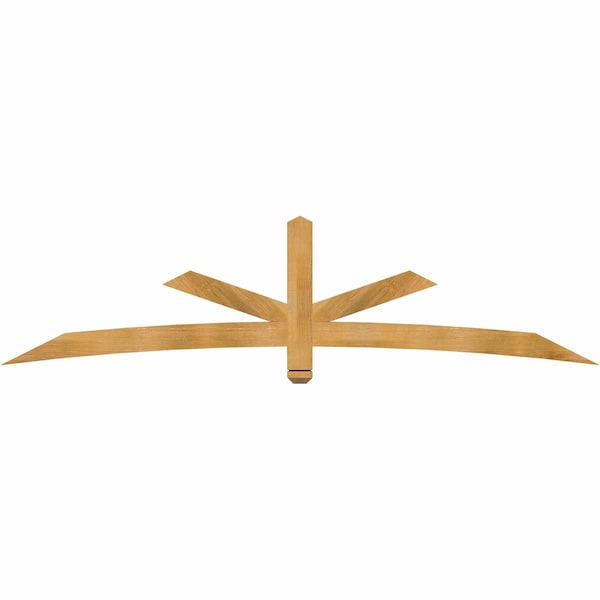 Ekena Millwork Alberta Rough Sawn Timber Gable Bracket, Western Red Cedar, 96"W x 24"H x 2"D x 4"F, 6/12 Pitch GBW096X24X0204ALB00RWR - main